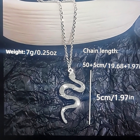 Snake dangle necklace - Picture 2 of 4